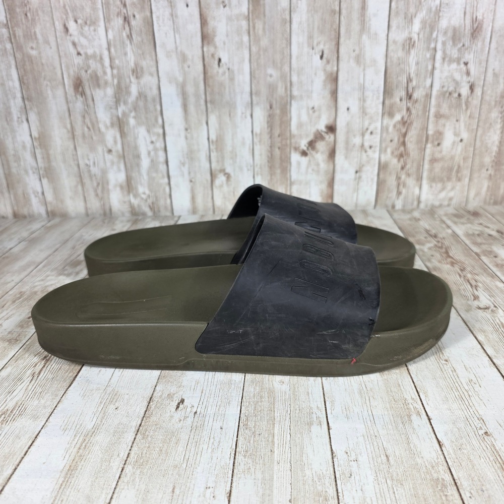 NOBULL Slides Olive Green Sandals Comfort Slides Mens Size 14